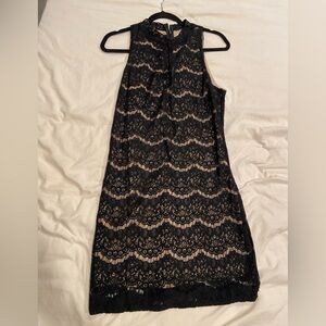 Black Lace Mini Skirt